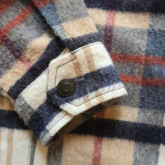 Zara, Shacket Wool Blend Plaid, Oversized, EUC, Women's M - Picture 11 of 12